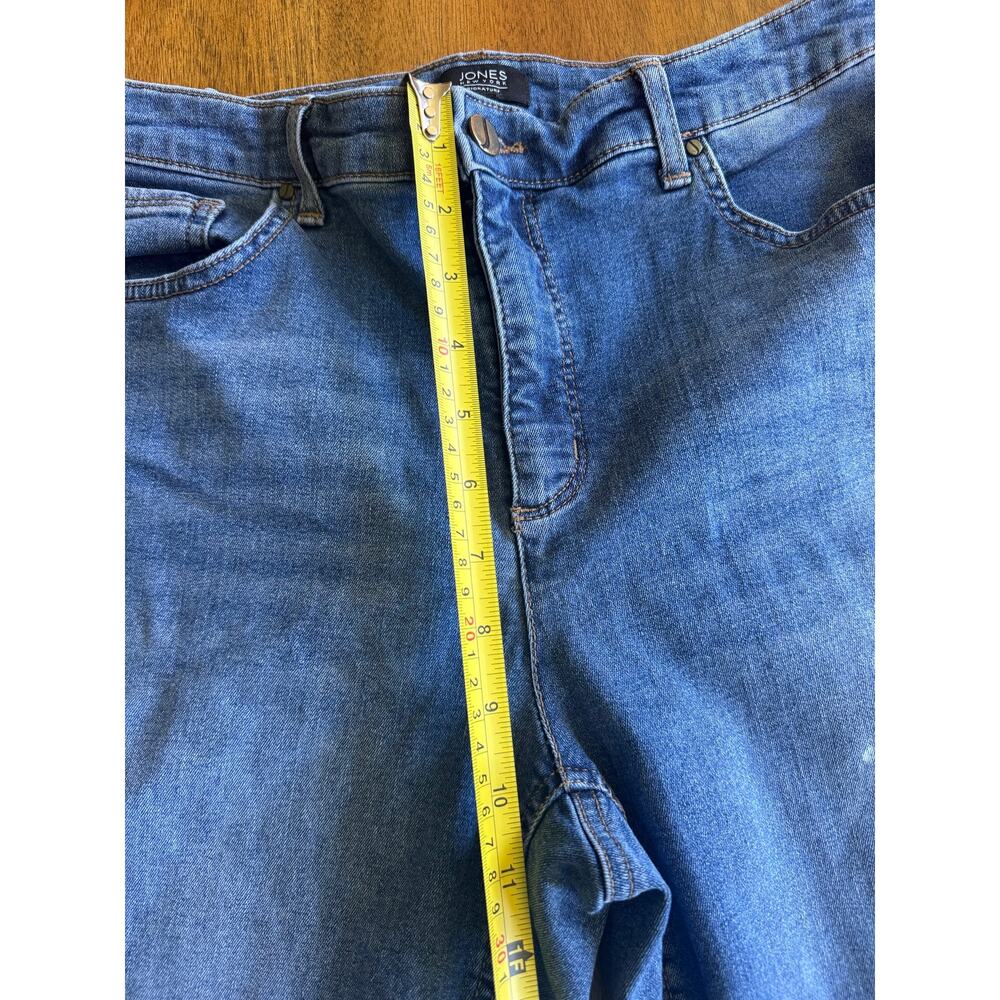 Jones New York Signature Lexington Straight Jeans 12 Blue - Picture 7 of 10